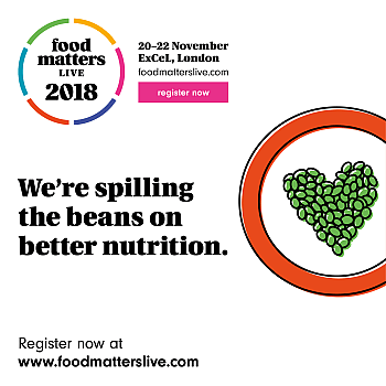 Straightforward. Food Matters Live rebrand. 2018 social post design.
