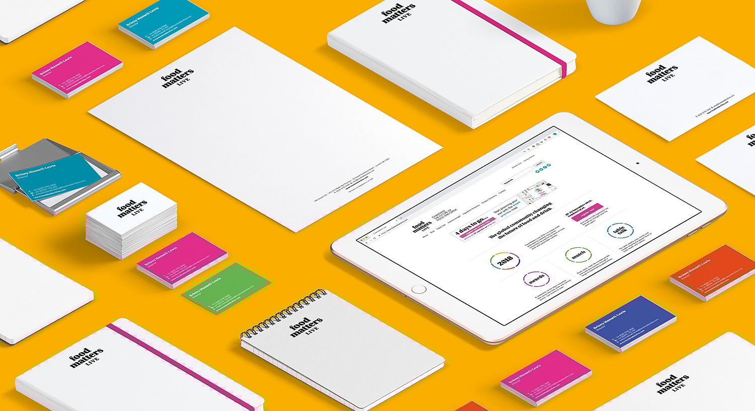 Straight Forward Design Food Matters Live Brand Identity