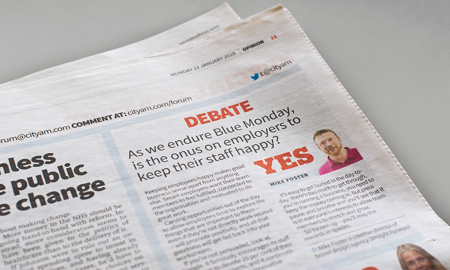 City AM Blue Monday Article_Mike Foster
