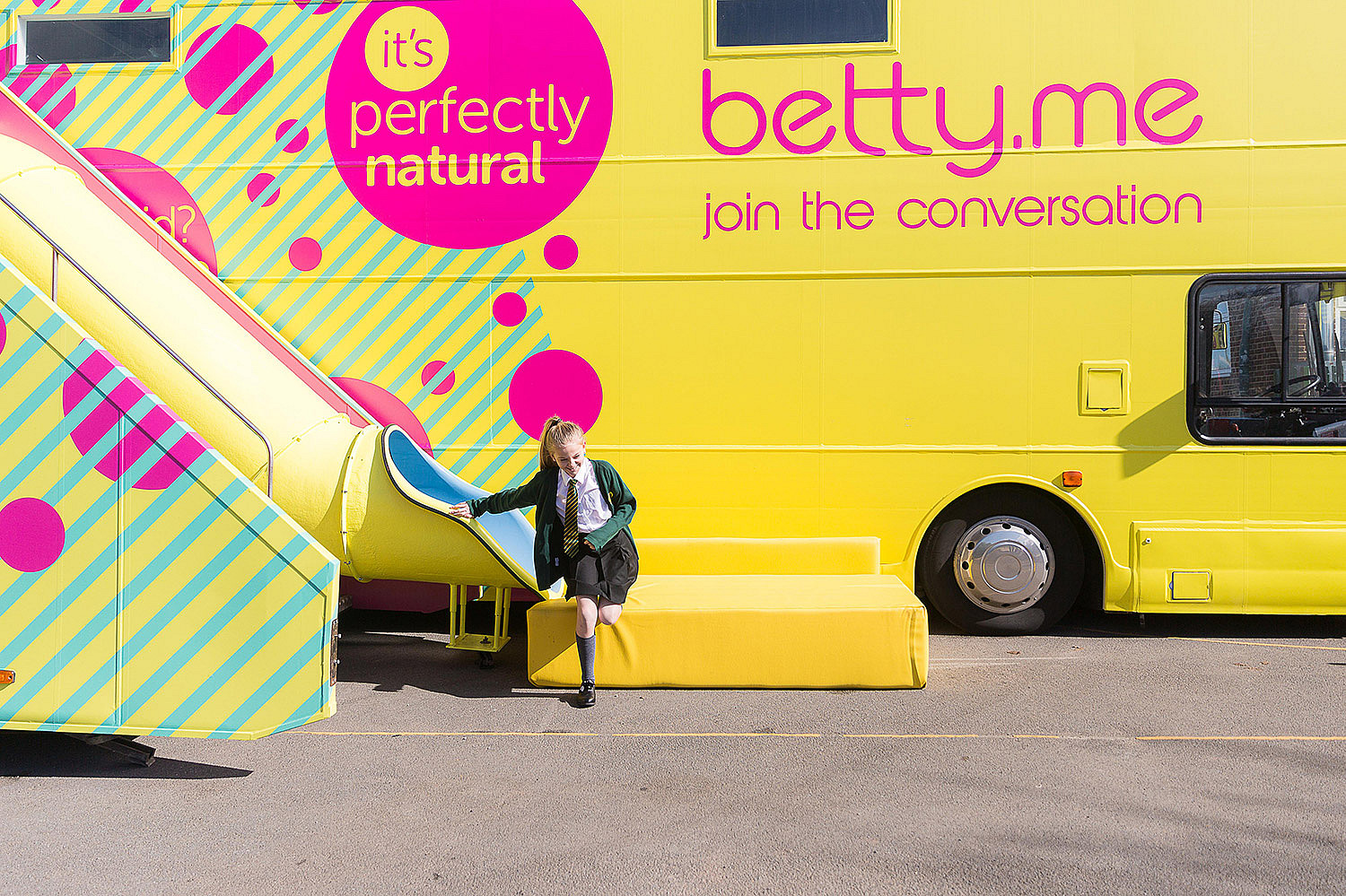 Straightforward. betty brand creation. betty education bus