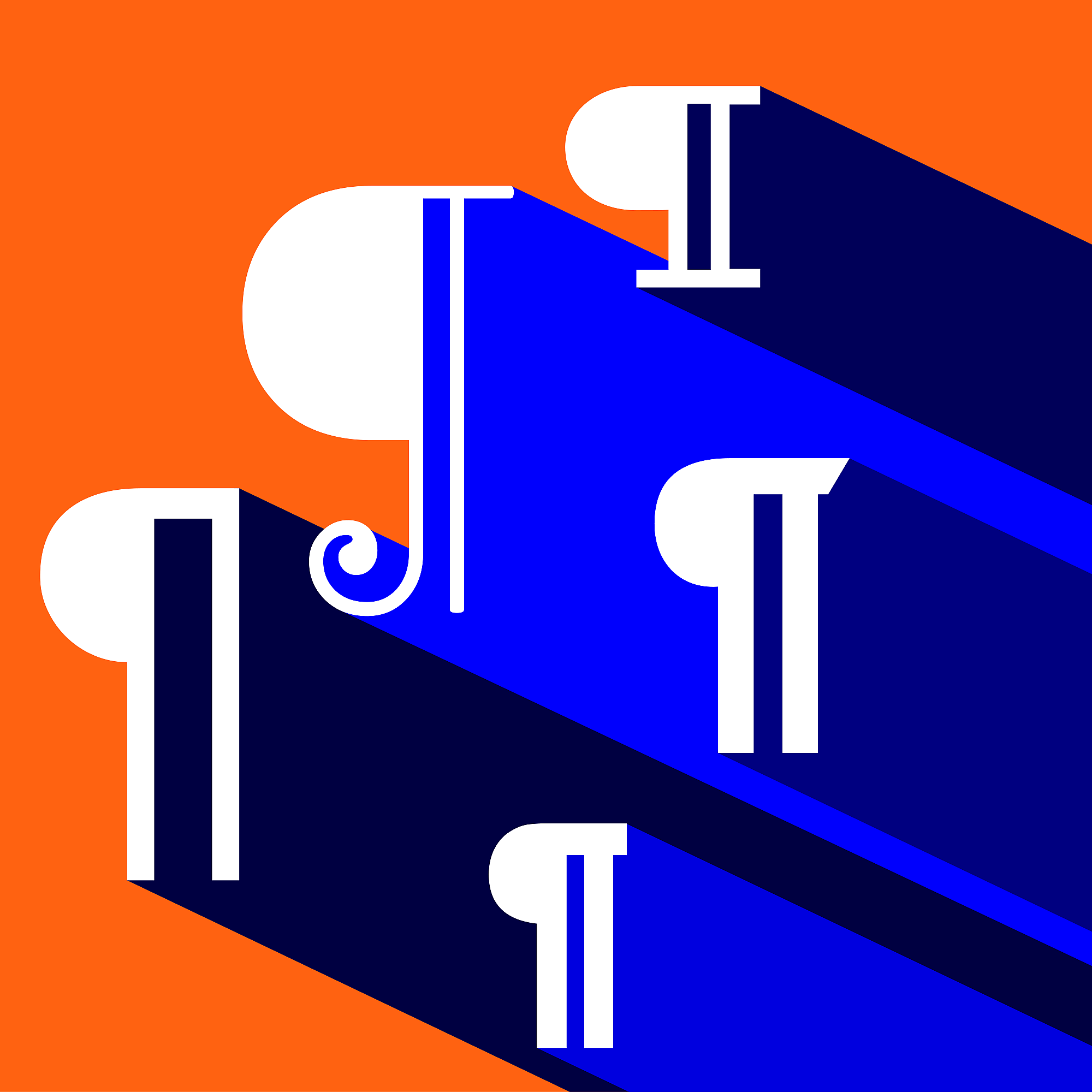 Straight Forward Pilcrow