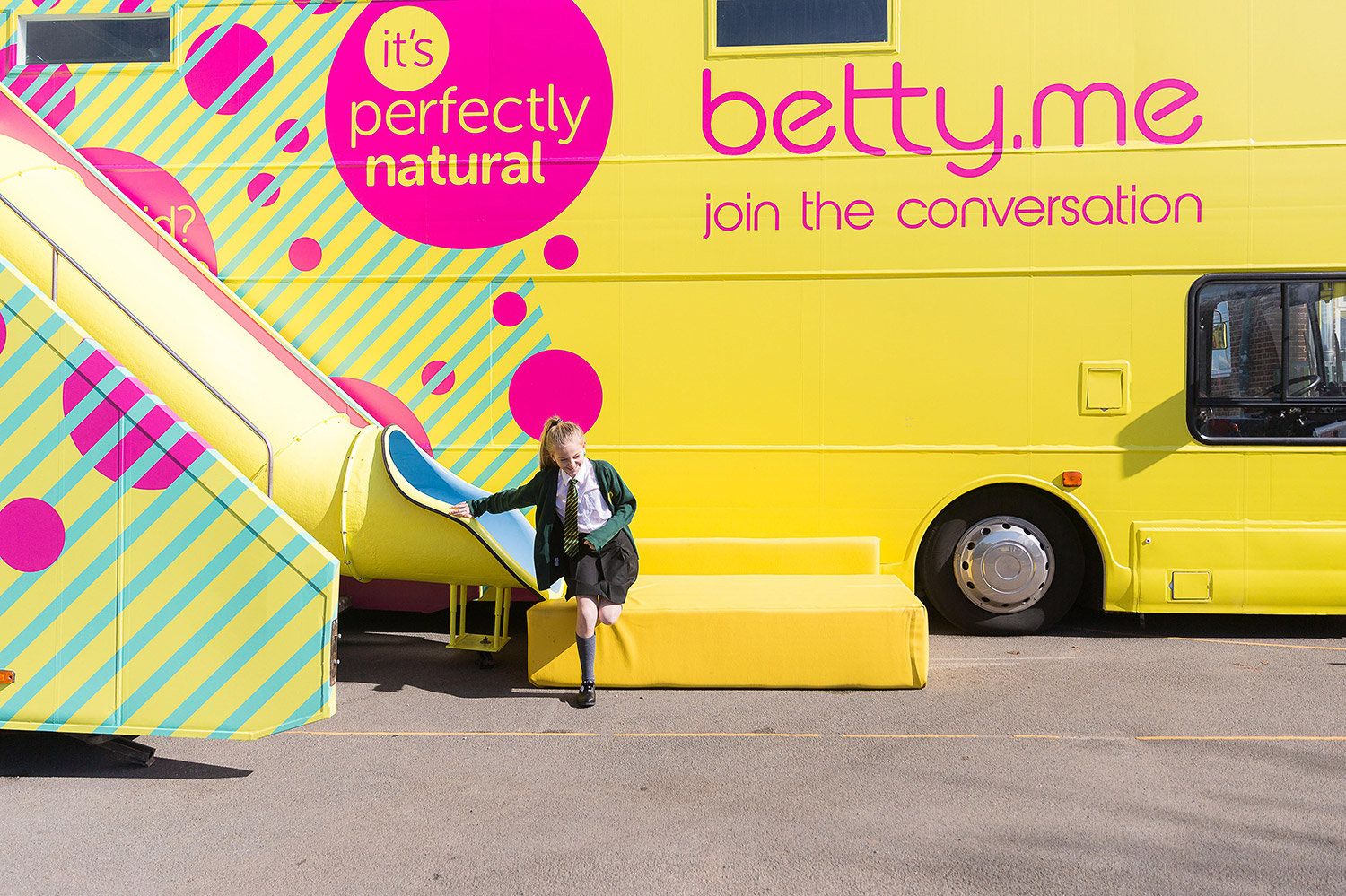 Straightforward. betty brand creation. betty education bus