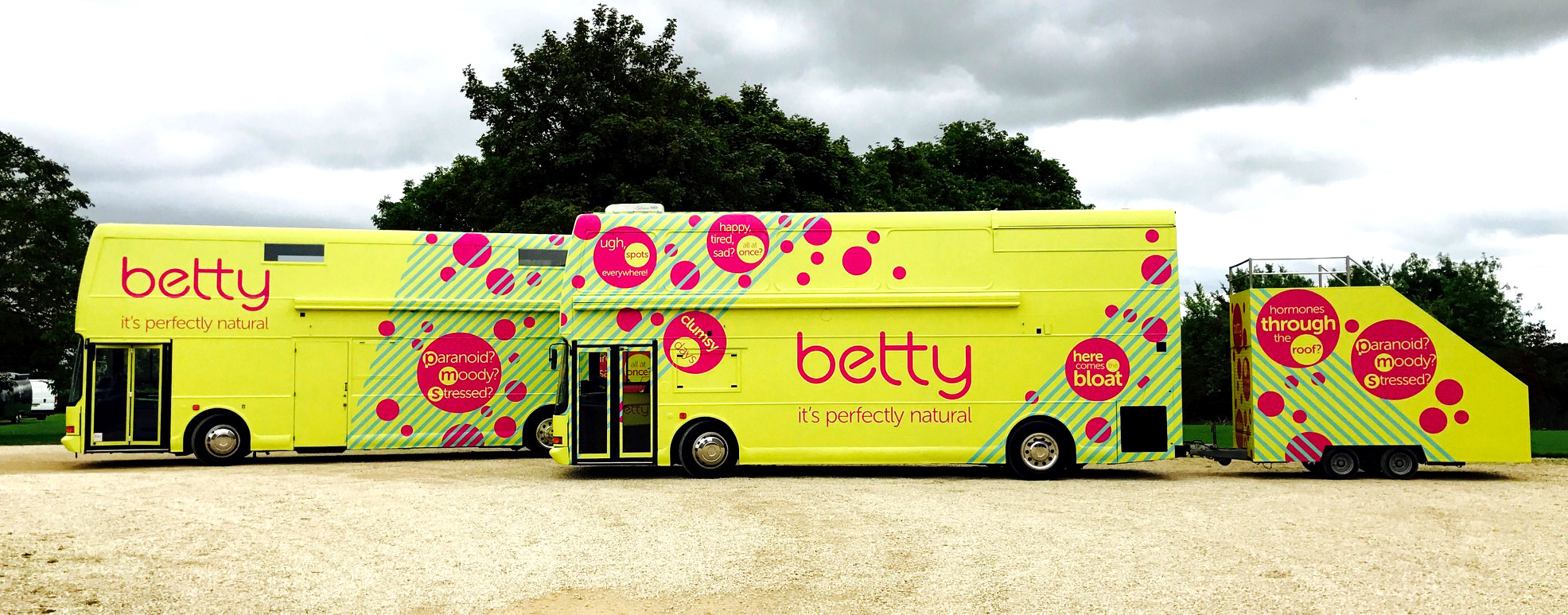 Straight Forward. betty brand creation. betty education bus