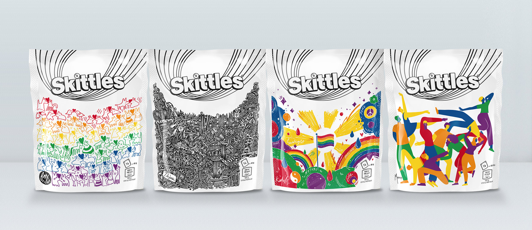 Straight Forward Skittles Pride 2019 Limited edition packaging: Packaging Design Range